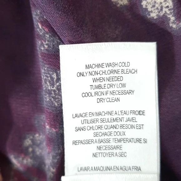 NWT BCBGENERATION CFT Puple/pink/cream / burgundy maxi dress SZ M - Picture 11 of 11